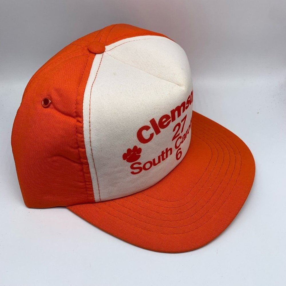 Vintage South Carolina Clemson Foam Yupoong Hat Snapback Cap Bradford Jeffcoat - Picture 3 of 8